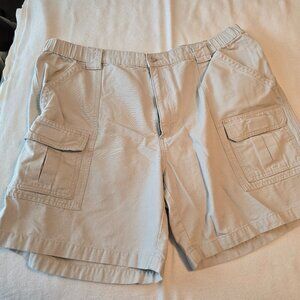 Savane Men Cargo Shorts Size 42 Khaki Utility Outdoor Casual GUC Big Tall Work.